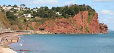 Dawlish red cliffs