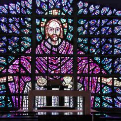 Buckfast Abbey stained glass window