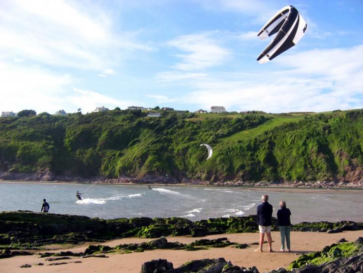 Kite Surfing at Bantham